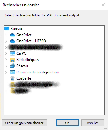 choisir un dossier